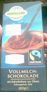 Chocolate with the Fair Trade logo