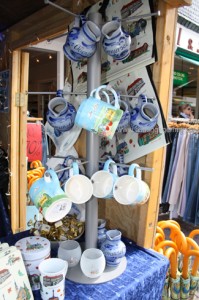 Mugs and jugs at the J.F.Rompel stand at the Hessentag in Oberursel