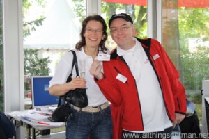 Christiane Paiement-Gensrich and Peter Schmitt from the Taunus Zeitung