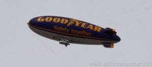 The Goodyear airship over Oberursel during the Hessentag