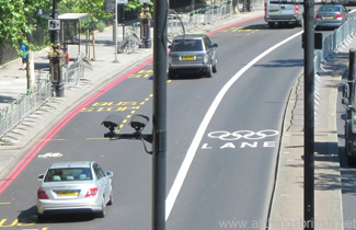 Ein Olympic Lane in London (Foto: C. & L. Tappenden)