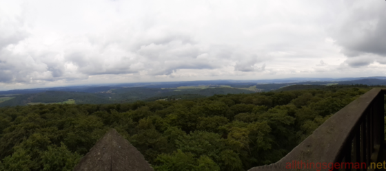 The view from the top of the tower