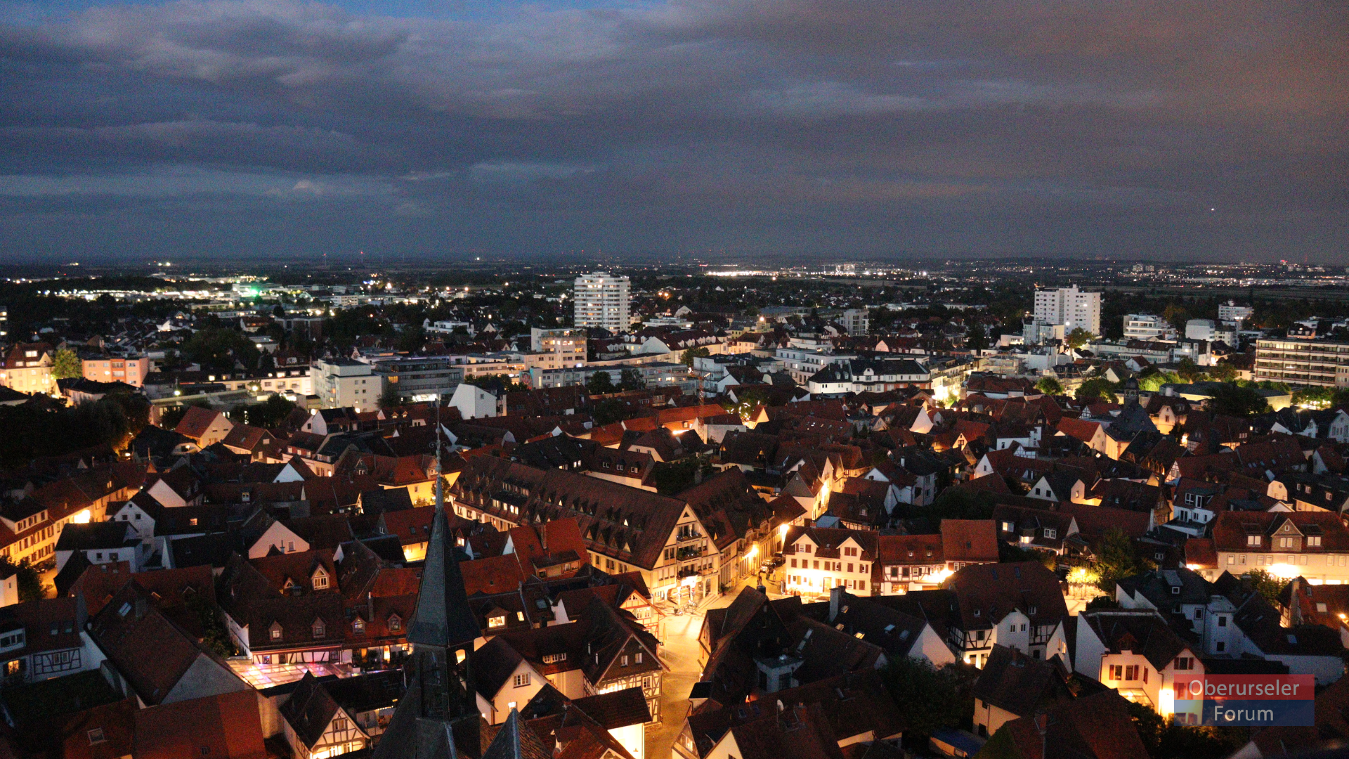 Oberursel at night, Friday, 9th August, 2024