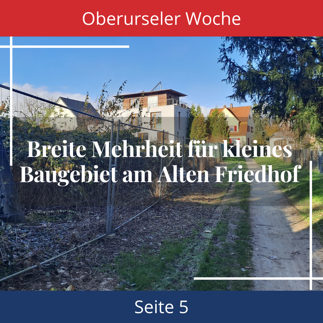 Breite Mehrheit für kleines Baugebiet am Alten Friedhof