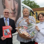 Bernd Alder (centre) with Jürgen Swoboda and Christine Schöck